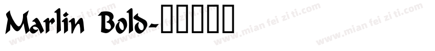 Marlin Bold字体转换